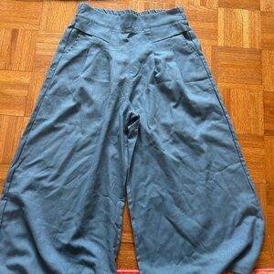 Stylish Blue Wide-Leg Pants